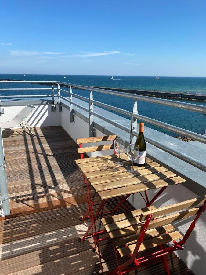 Penthouse Hygge Meerblick Am Strand 奥尔本尼兹 外观 照片